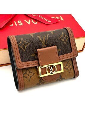 Louis Vuitton Wallet Monogram Reverse Dauphine Brown